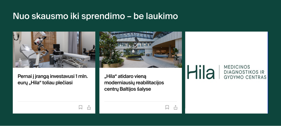 Hila infobloko vizualas kompiuterio versijai 15min portale